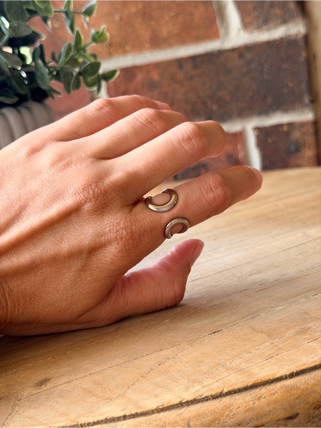 Stainless Steel Cuff Ring